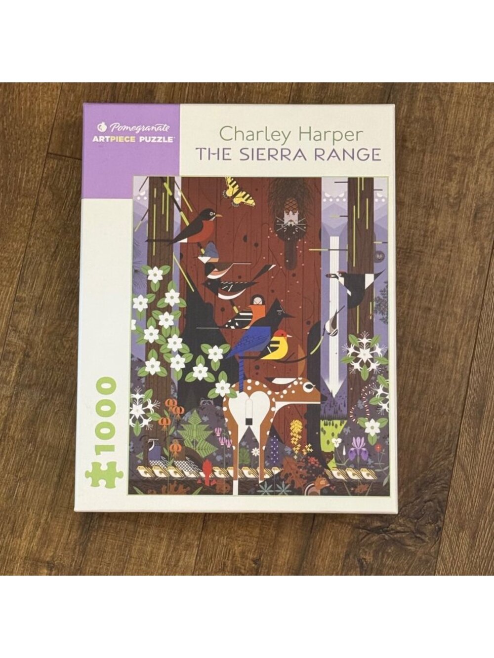 Pomegranate Artpiece 1000-Pc. Jigsaw Puzzle Charley Harper The Sierra Range